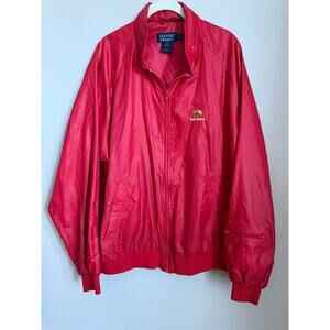 Vintage Duckster Tan-Tar-a Red Nylon Windbreaker Jacket – Men’s XL
